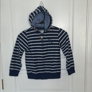 Navy Striped Kids Hoodie